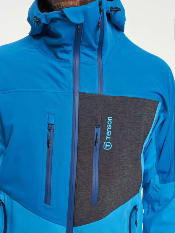 Tenson Pánska skialpinistická softshellová bunda TENSON Touring Softshell M tyrkysová