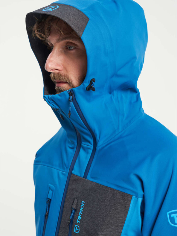 Tenson Pánska skialpinistická softshellová bunda TENSON Touring Softshell M tyrkysová