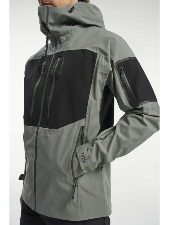 Tenson Pánska Outdoorová Bunda TENSON TXlite Shell Jacket M Sivozelená