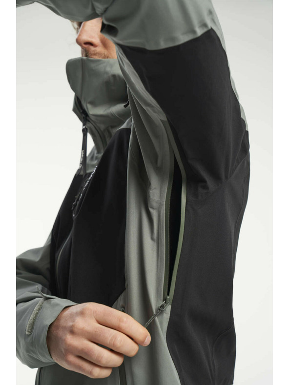 Tenson Pánska Outdoorová Bunda TENSON TXlite Shell Jacket M Sivozelená