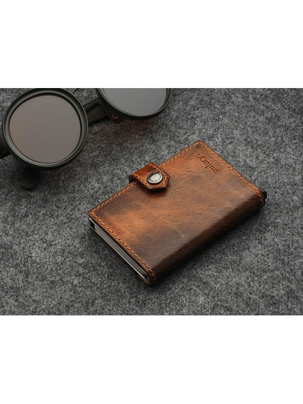 Pularys Pularys pánska kožená peňaženka Easy hnedá 210331007