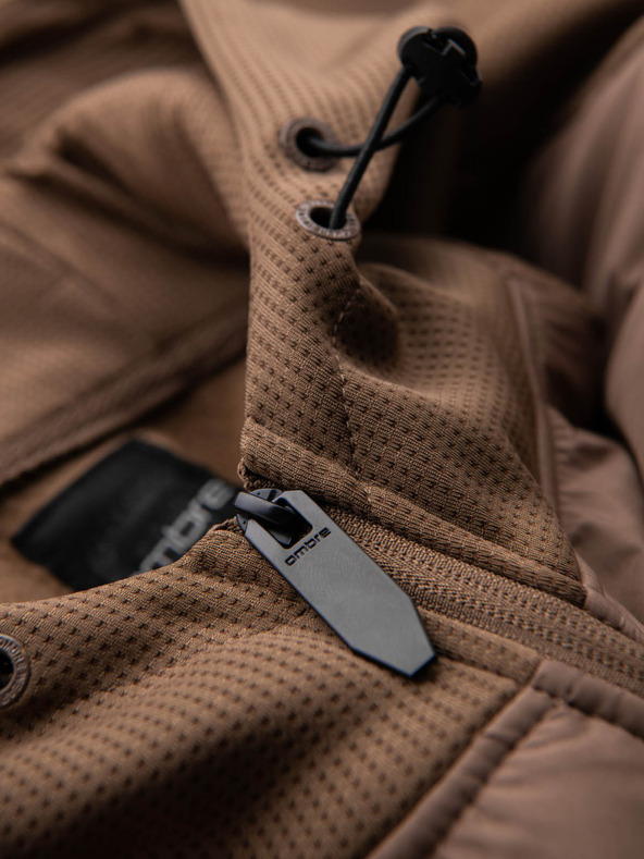 Ombre Clothing Pánska ľahká farebná športová bunda s fleecom Ombre Clothing