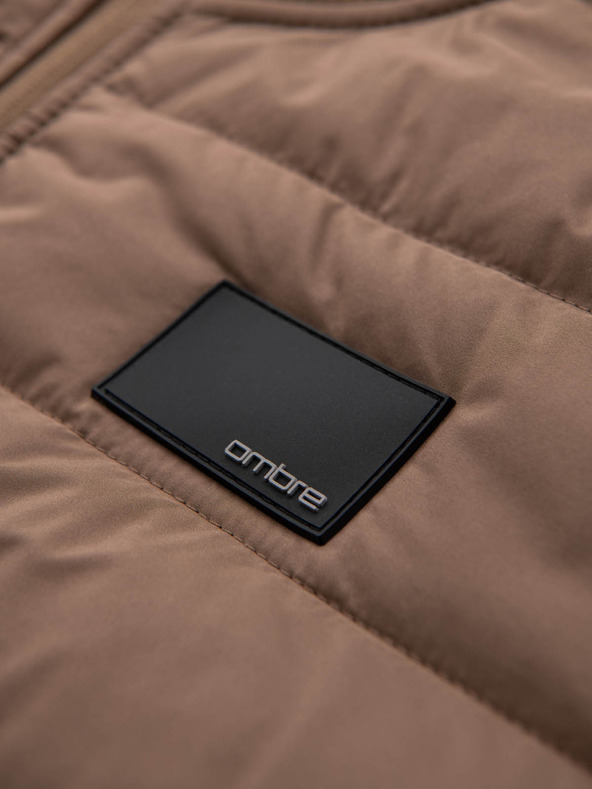 Ombre Clothing Pánska ľahká farebná športová bunda s fleecom Ombre Clothing