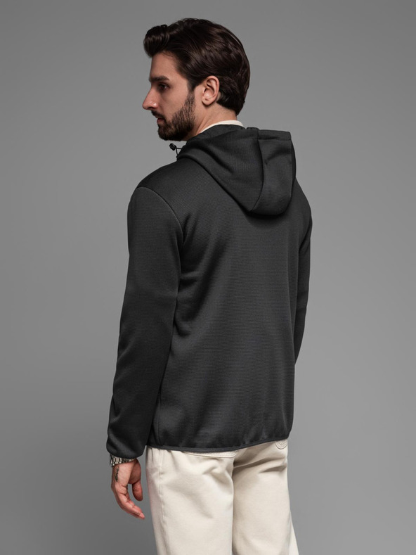 Ombre Clothing Pánska ľahká farebná športová bunda s fleecom Ombre Clothing