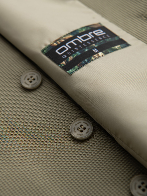 Ombre Clothing Pánska štruktúrovaná pletená vesta na mieru s chlopňami Ombre Clothing