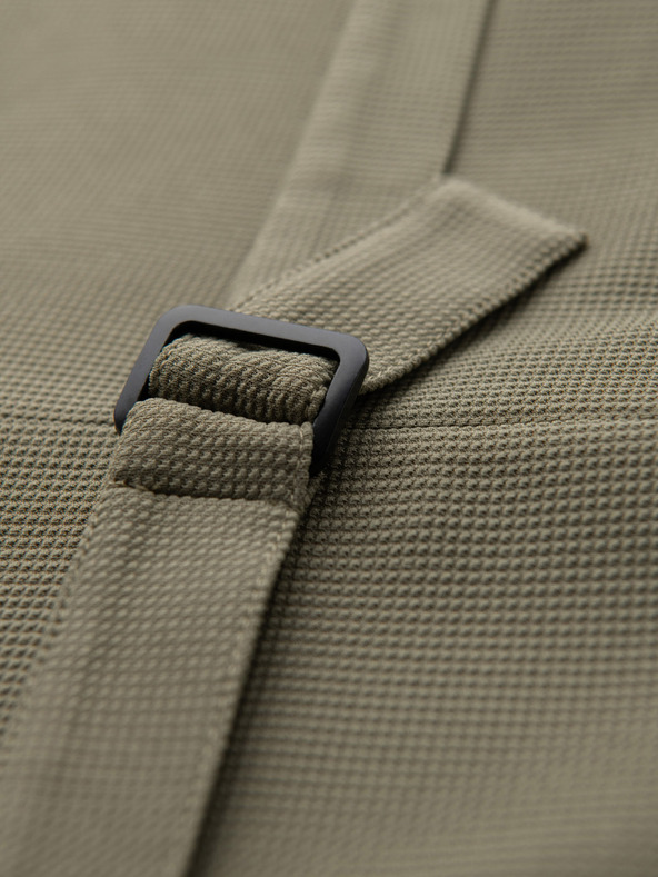 Ombre Clothing Pánska štruktúrovaná pletená vesta na mieru s chlopňami Ombre Clothing