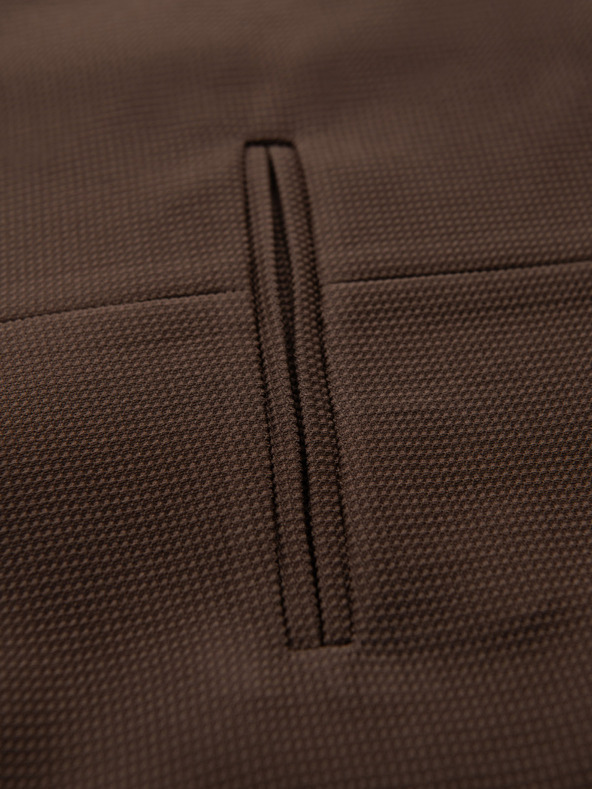 Ombre Clothing Pánska štruktúrovaná pletená vesta na mieru s chlopňami Ombre Clothing