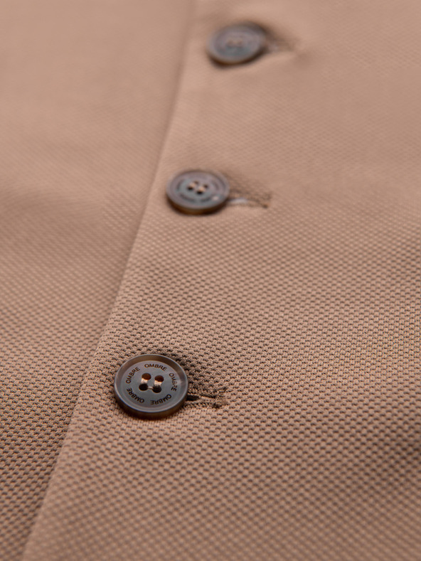 Ombre Clothing Priľnavá elegantná pánska vesta s elastanom a chlopňami Ombre Clothing