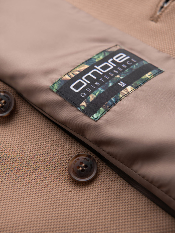 Ombre Clothing Priľnavá elegantná pánska vesta s elastanom a chlopňami Ombre Clothing