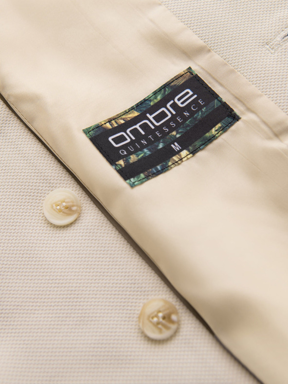 Ombre Clothing Priľnavá elegantná pánska vesta s elastanom a chlopňami Ombre Clothing