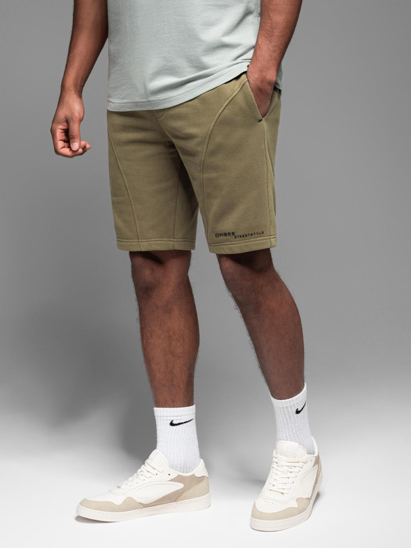 Ombre Clothing Pánske krátke teplákové kraťasy s potlačou Ombre Clothing