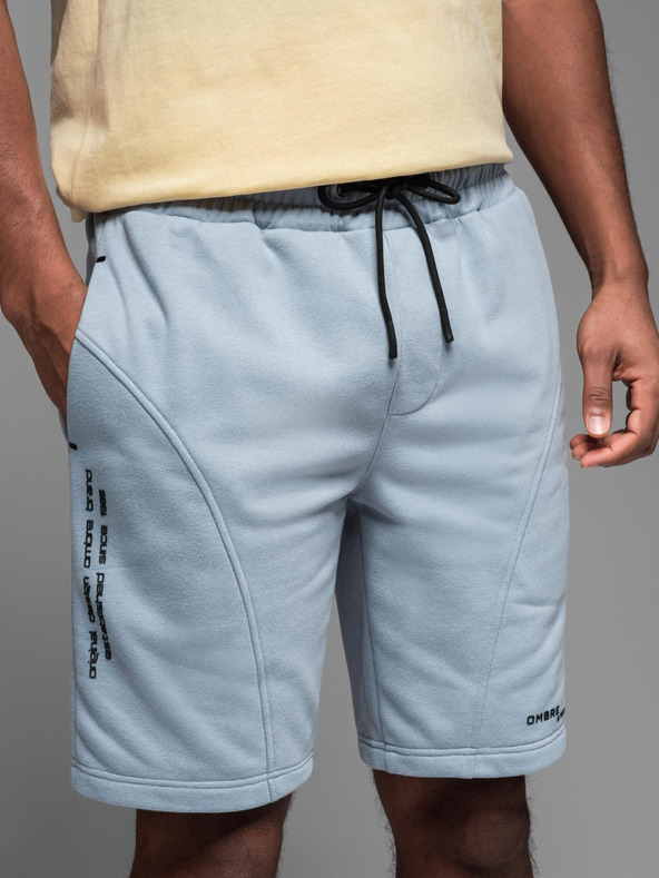 Ombre Clothing Pánske krátke teplákové šortky s potlačou Ombre Clothing