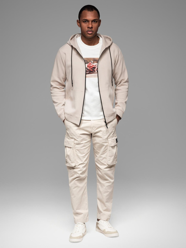 Ombre Clothing Mikina s kapucňou v streetwearovom štýle Ombre Clothing