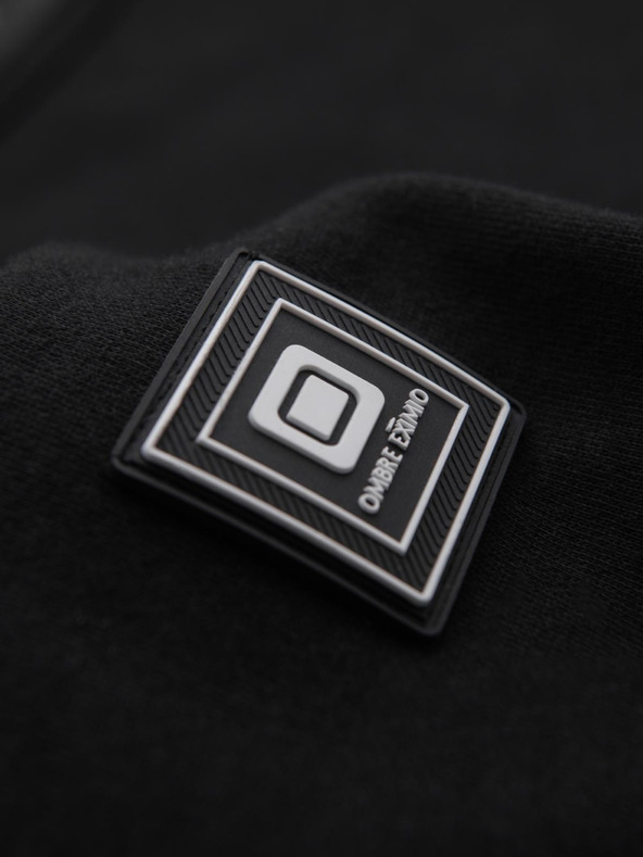 Ombre Clothing Praná pánska mikina s ozdobným prešitím pri výstrihu Ombre Clothing