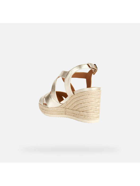 Geox Zlaté dámske sandále Geox Ponza