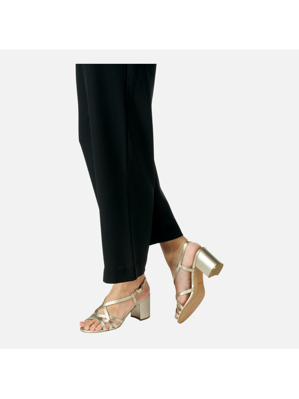 Geox Zlaté dámske sandále Geox Virnilisa 65 S