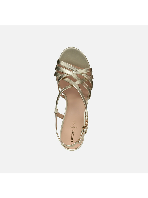 Geox Zlaté dámske sandále Geox Virnilisa 65 S