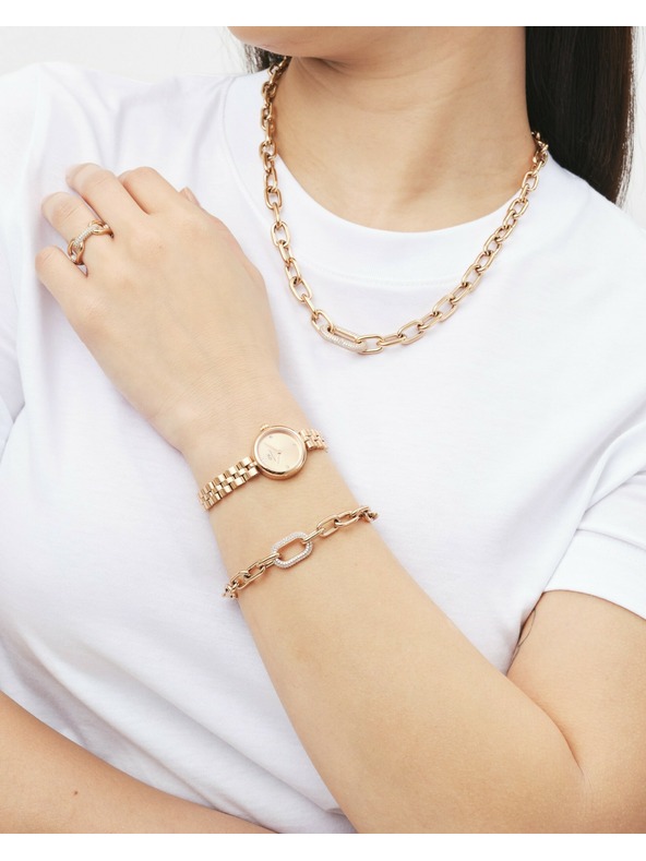 Daniel Wellington Dámsky ružovozlatý oceľový náhrdelník Daniel Wellington