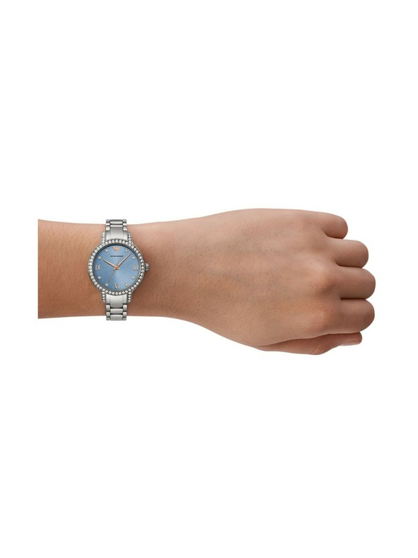 Emporio Armani Dámske guľaté hodinky Emporio Armani Cleo AR11585