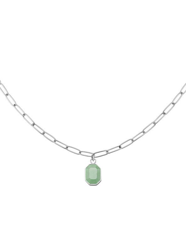 Rosefield Rosefield náhrdelník striebornej farby Geometric Gemstone JNGGS-J665