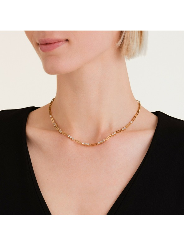 Rosefield Rosefield dámsky náhrdelník pozlátený JNGCG-J1018