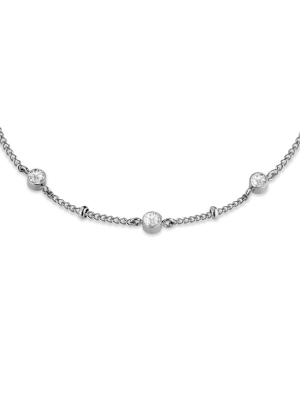 Rosefield Rosefield náhrdelník striebornej farby Crystal JNSCS-J612