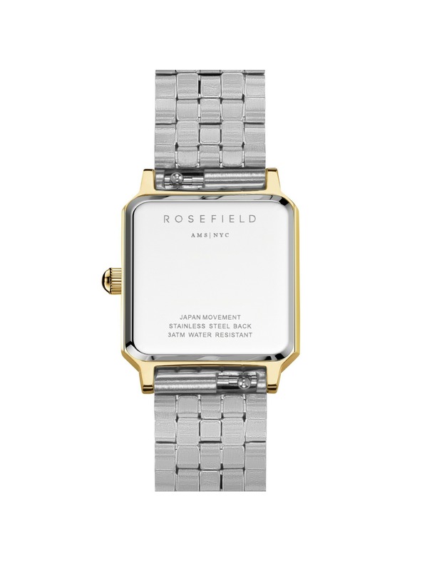 Rosefield Dámske hranaté hodinky Rosefield Boxelle BWDSG-B03