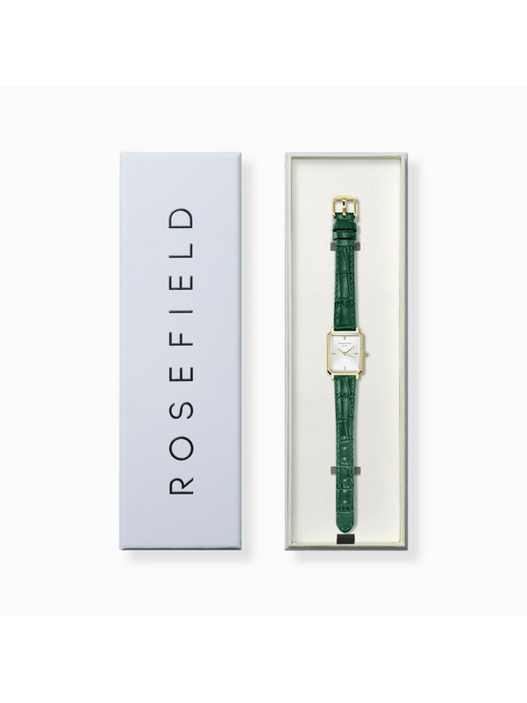 Rosefield Dámske hodinky Rosefield Octagon XS Emerald Leather OWGLG-O86