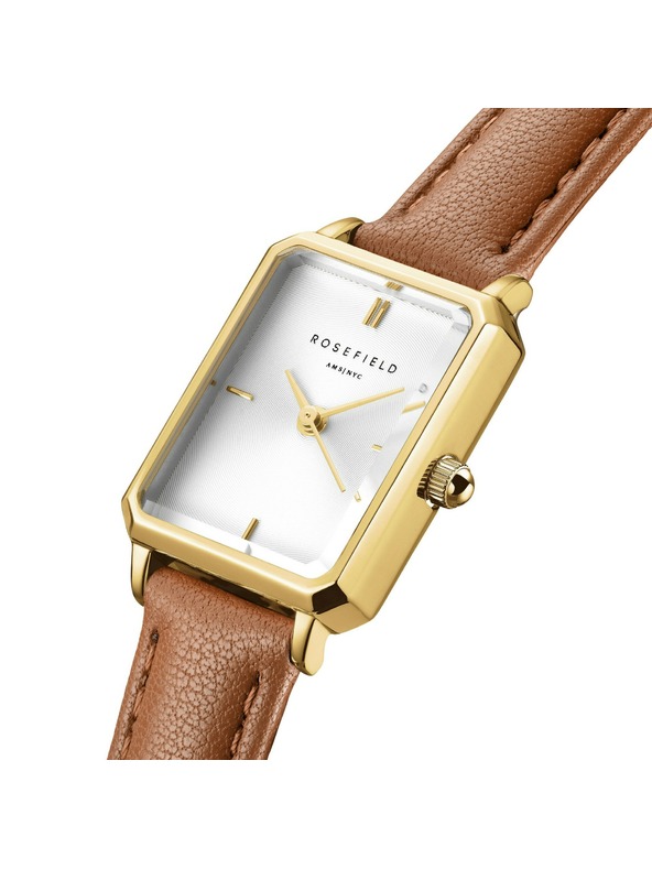 Rosefield Dámske hodinky Rosefield Octagon XS Camel Leather OWBLG-O85