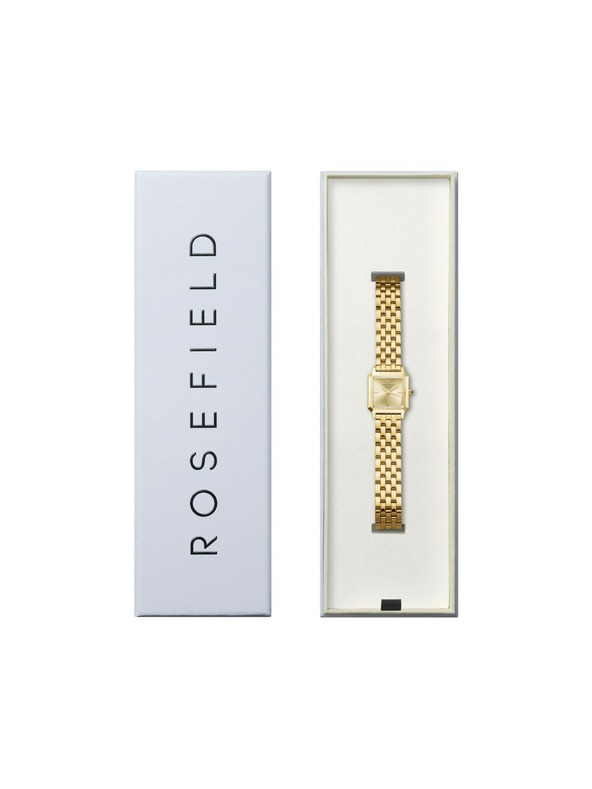 Rosefield Dámske hranaté hodinky Rosefield Boxelle BCGSG-B04
