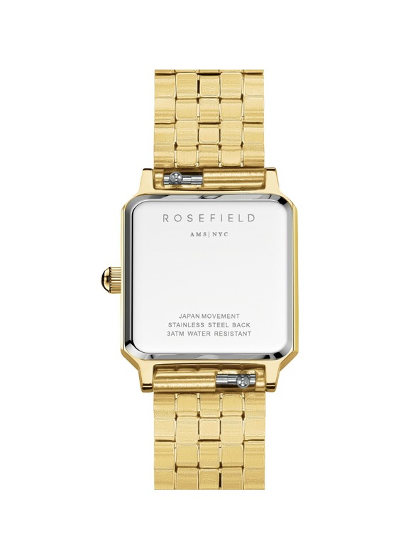 Rosefield Dámske hranaté hodinky Rosefield Boxelle BCGSG-B04