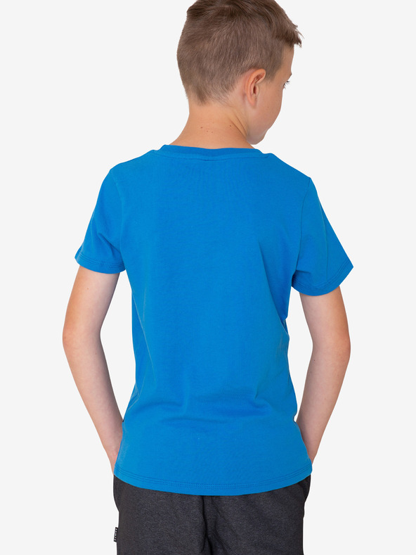 Sam 73 Modré chlapčenské tričko s potlačou SAM 73