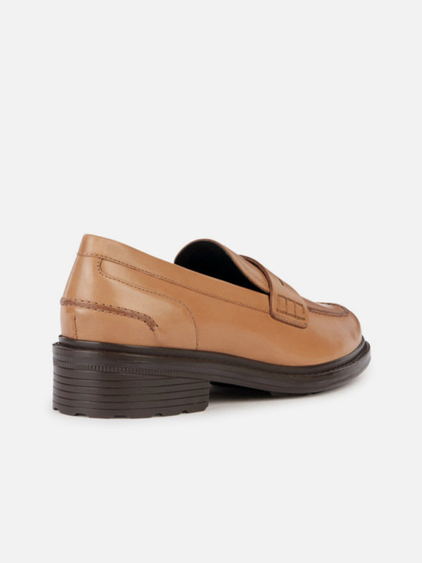 Geox Svetlo hnedé dámske mokasíny Geox Walk Pleasure