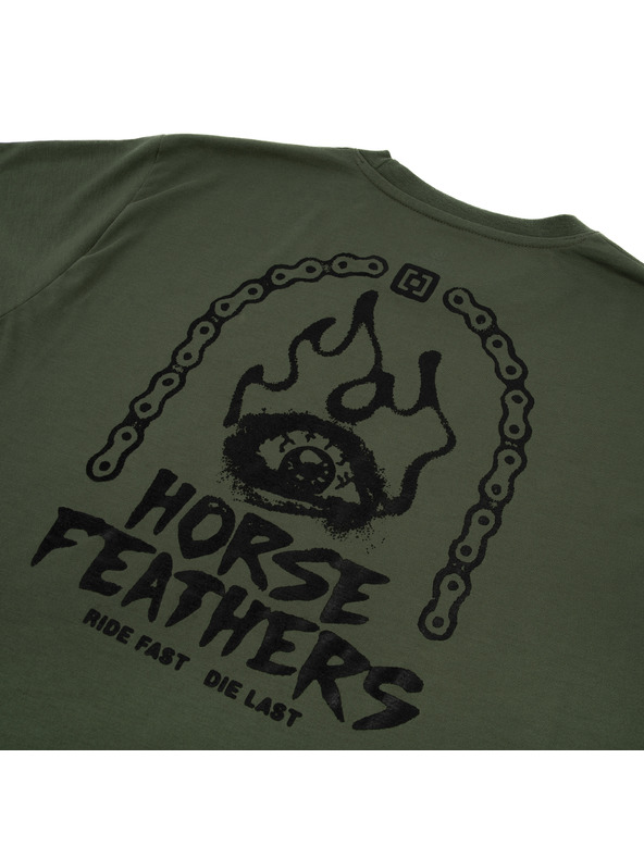 Horsefeathers Pánske funkčné tričko zelené HORSEFEATHERS