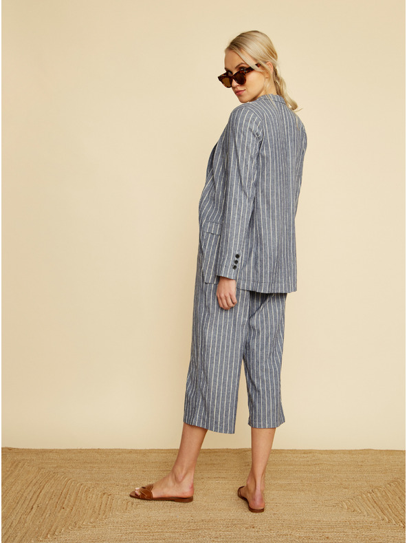 ZOOT.lab ZOOT.lab Ursala sivo-modrá dámska pruhovaná bunda