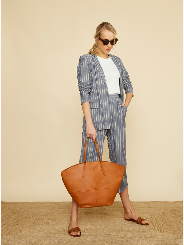 ZOOT.lab ZOOT.lab Ursala sivo-modrá dámska pruhovaná bunda