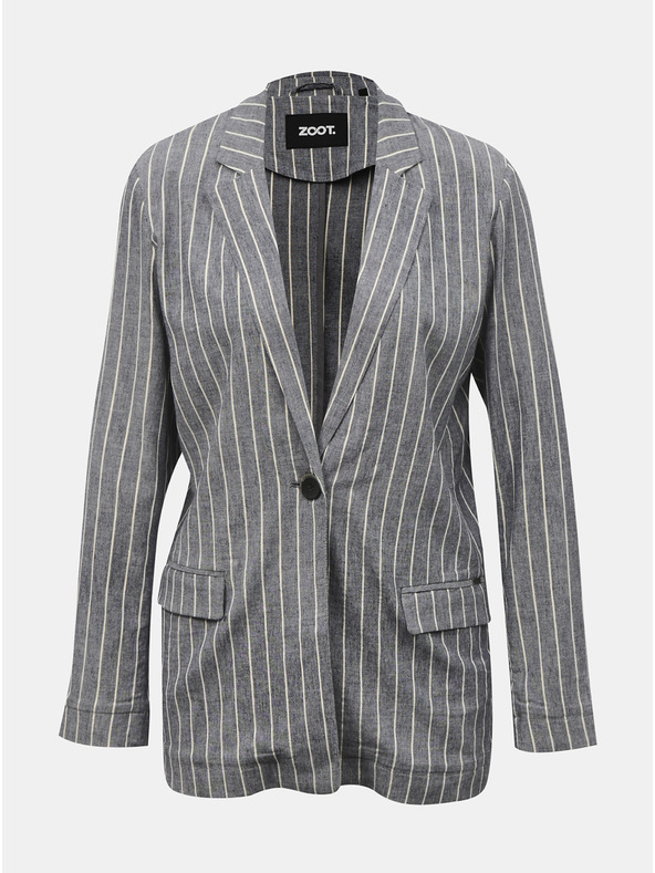 ZOOT.lab ZOOT.lab Ursala sivo-modrá dámska pruhovaná bunda
