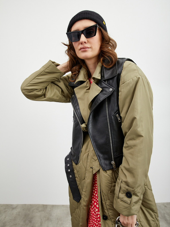 ZOOT.lab Béžovo-červené dámske vzorované tričko ZOOT.lab Normandie