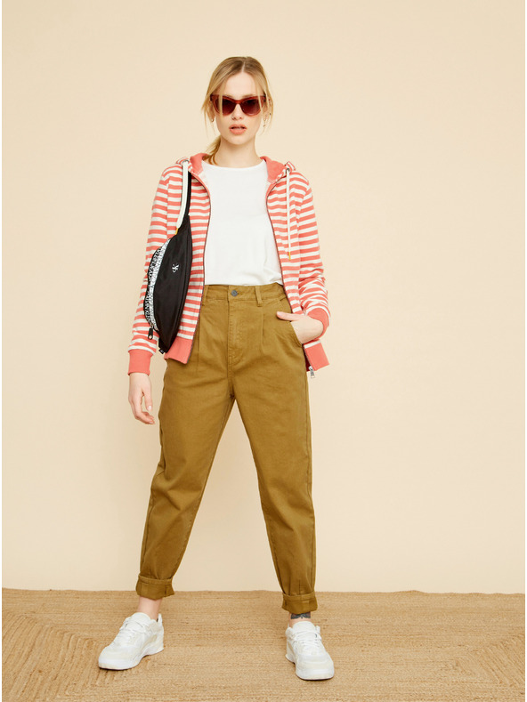 ZOOT.lab Bielo-červené dámske pruhované tielko ZOOT.lab Marilyn