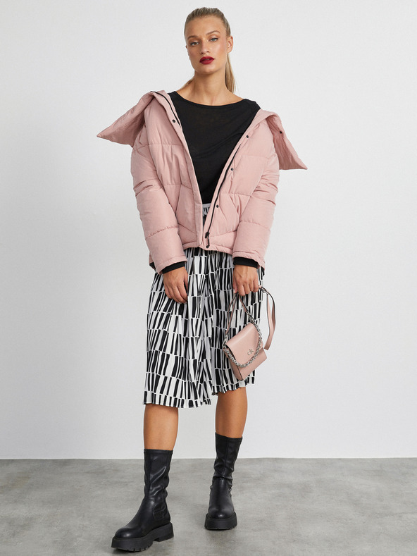 ZOOT.lab Svetloružová dámska prešívaná bunda METROOPOLIS by ZOOT.lab Lavinia
