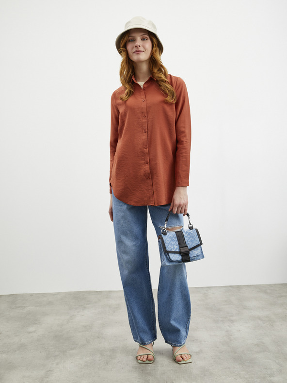 ZOOT.lab Tehlová dámska košeľa ZOOT.lab Selene