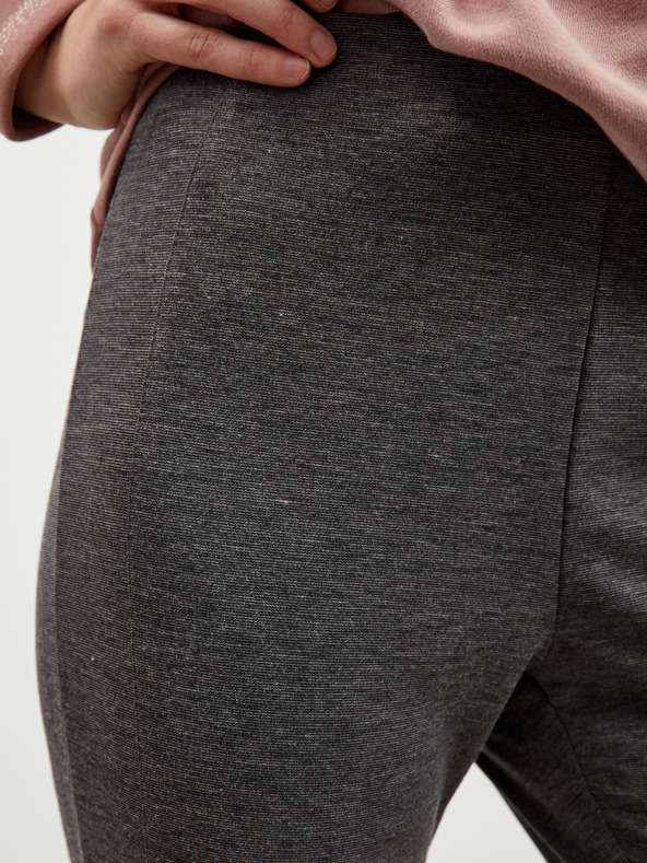 ZOOT.lab ZOOT.lab Calista tmavosivé dámske opálené legíny slim fit strihu na zips