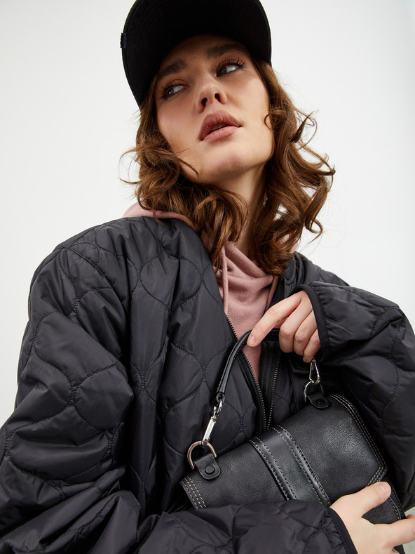 ZOOT.lab ZOOT.lab Calista tmavosivé dámske opálené legíny slim fit strihu na zips