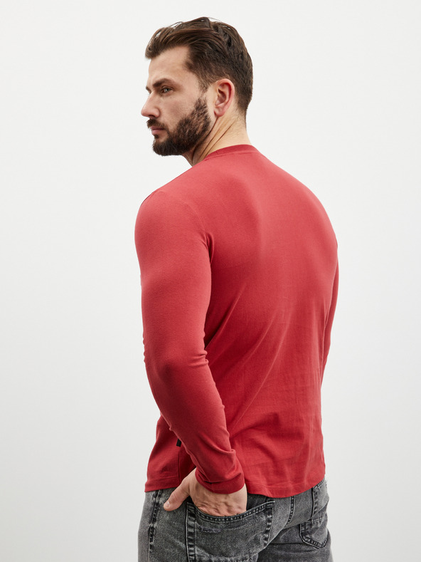 ZOOT.lab Červené pánske tričko s dlhým rukávom ZOOT.lab
