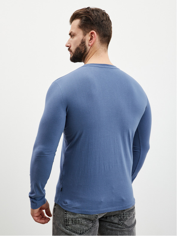 ZOOT.lab Modré pánske tričko s dlhým rukávom ZOOT.lab
