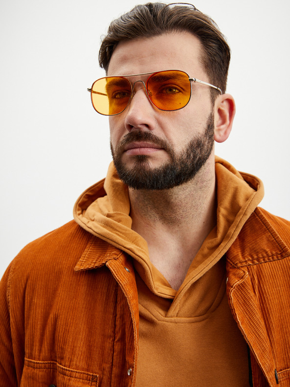 ZOOT.lab Hnedá pánska základná mikina s kapucňou ZOOT.lab Leoš