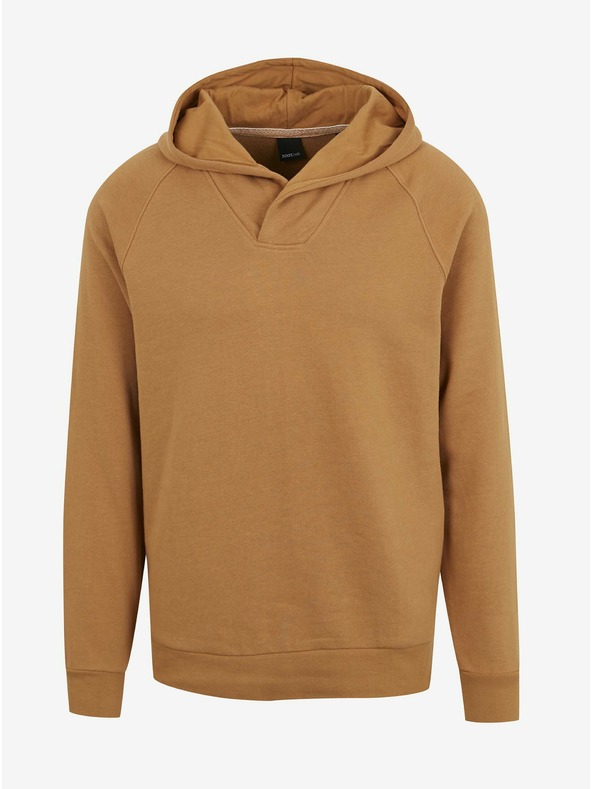 ZOOT.lab Hnedá pánska základná mikina s kapucňou ZOOT.lab Leoš