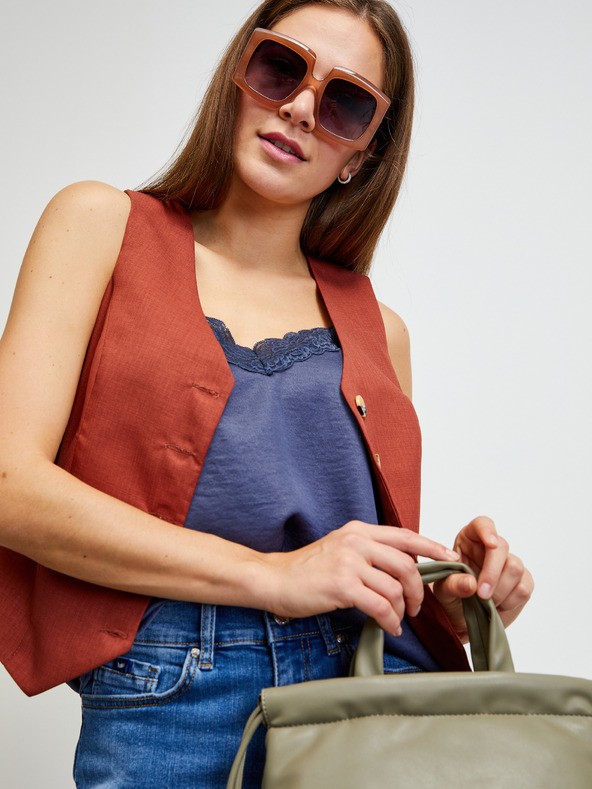 ZOOT.lab Tmavomodrý top s čipkou ZOOT.lab Mariam