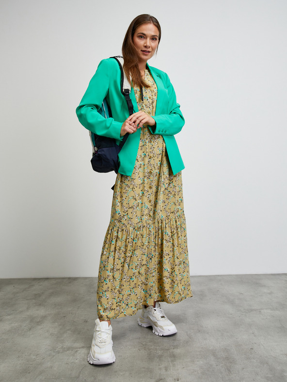 ZOOT.lab Žlté košeľové šaty s kvetmi od ZOOT.lab Lake