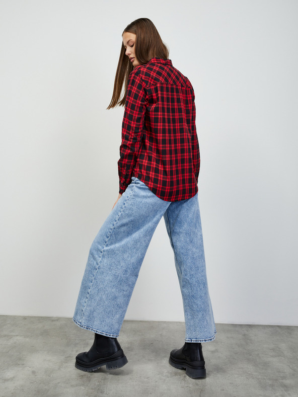 ZOOT.lab Červená dámska kockovaná košeľa ZOOT.lab Doris